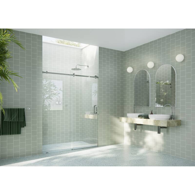 Glass Warehouse SQSLD-64 Astro 78" High x 64" Wide Sliding Frameless