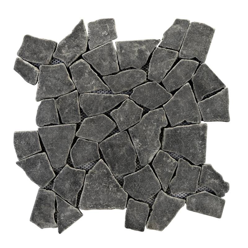 Full Eclectic 18 in. x 18 in. Marble Tumbled Wall and Floor Tile