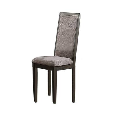 Gray/Gray Fabric Upholstered Wood Frame Dining Chair, Set of 2, Sturdy Dining Chair for Dining Rooms - 19