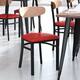 Option Natural Birch Wood Back/Red Vinyl Seat