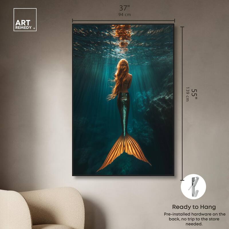 Mermaid Day Canvas by Art Remedy