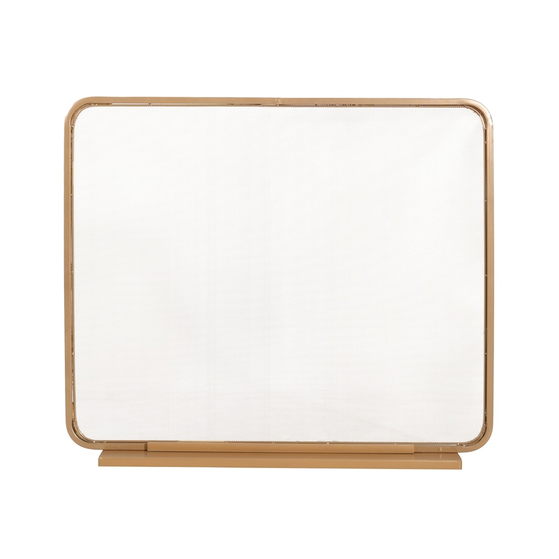 Christopher Knight Home - Tahlia Modern Iron Fireplace Screen with Tall Rectangular Frame