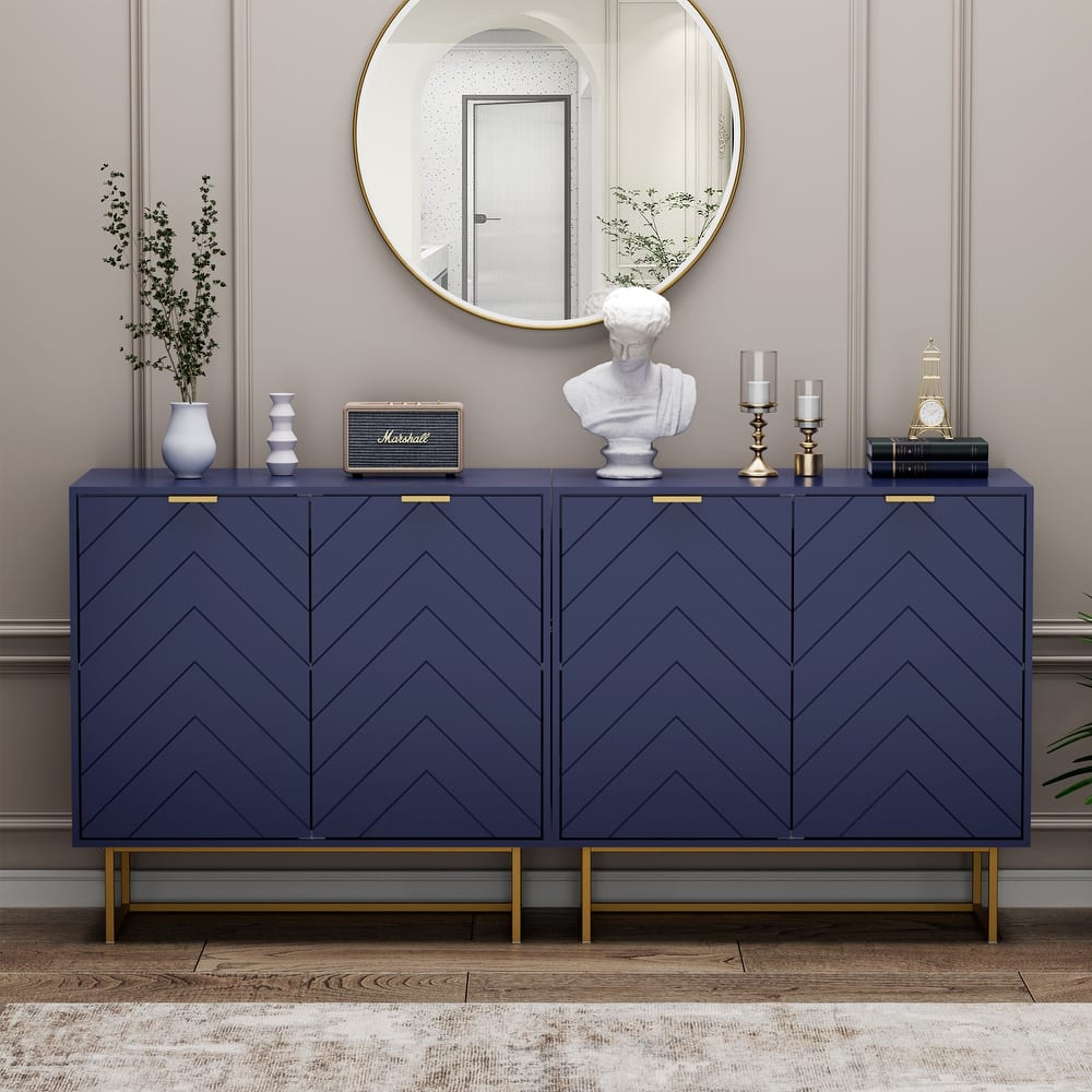 Versatile Sideboard Buffet Cabinet Storage with Adjustable Shelf