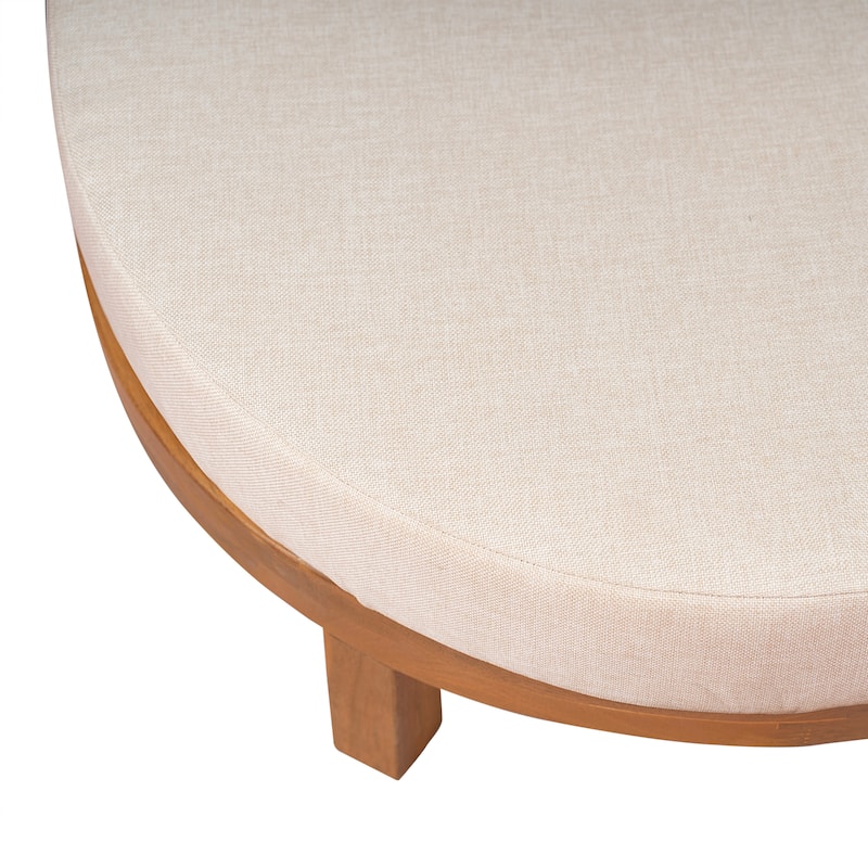 Scott Living Donovan Outdoor Acacia Wood Daybed with Cushion