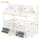 preview thumbnail 45 of 46, Wood Bed House with Fence and Roof for Kids, Boys and Girls, Bedroom