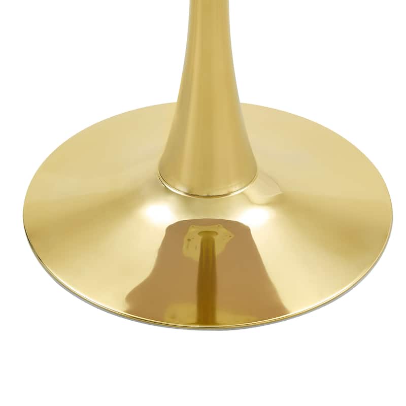 Round Tulip Dining Table, Kitchen Table with Thickened Tabletop, Bistro Table Circle Table Coffee Table