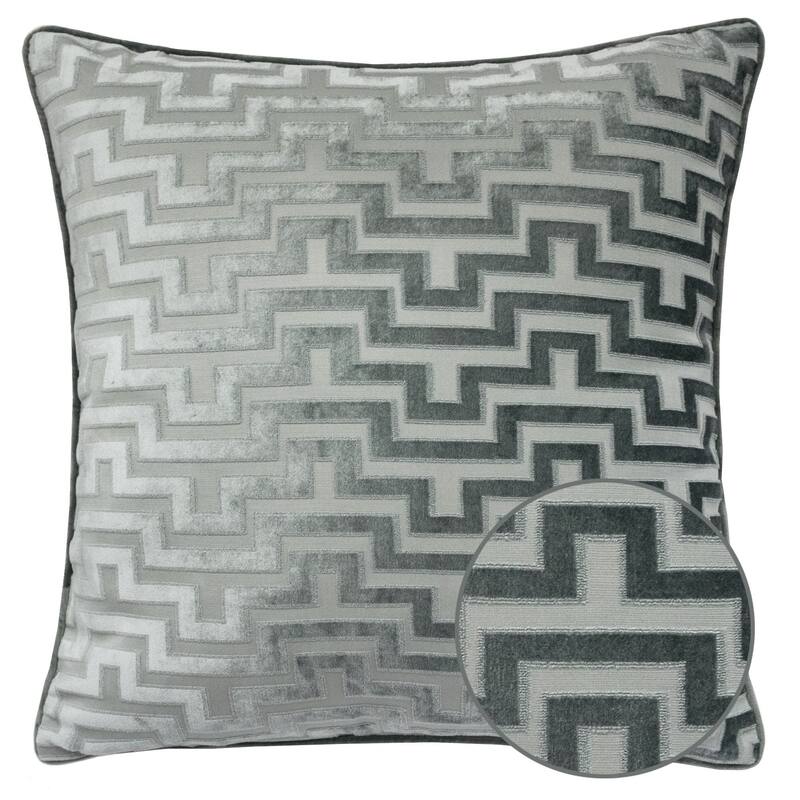 Homey Cozy Heavy Cut Velvet Throw Pillow Cover & Insert ( Set of 2 )