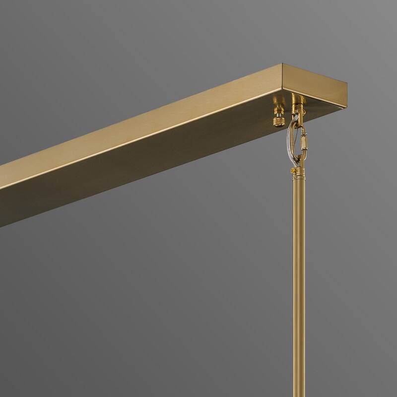 Elegant layered alabaster chandelier with natural stone panels