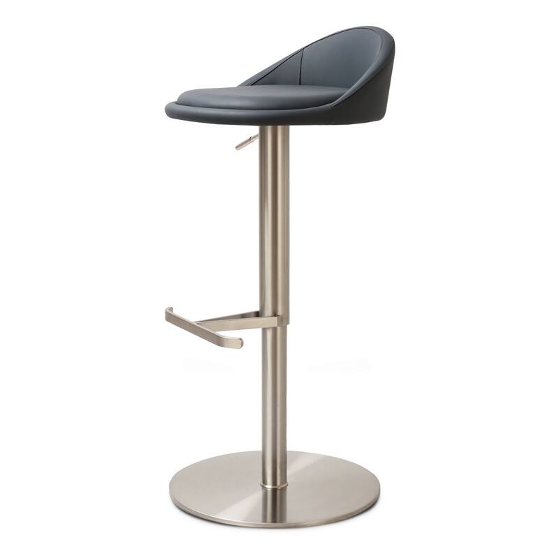Vito Swivel Counter Stool - Navy Blue