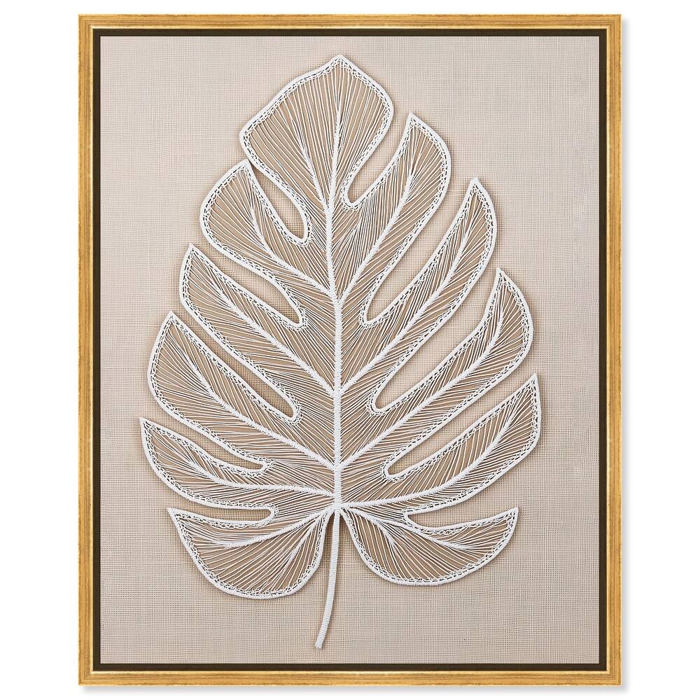 Linen Leaf II Canvas by Art Remedy