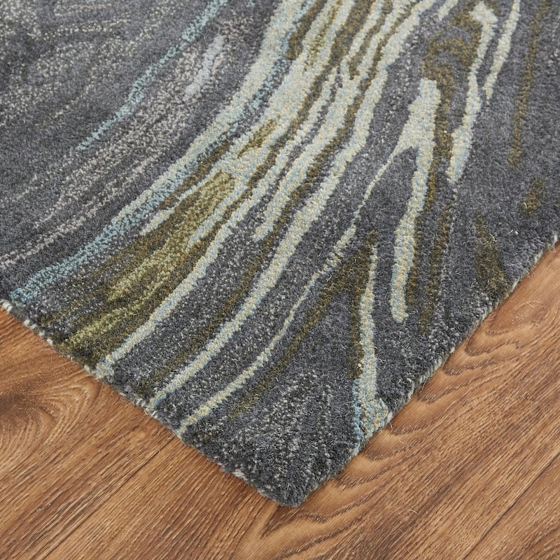 Grand Bazaar Nakita Hand Tufted Abstract Transitional Area Rug