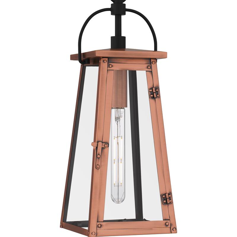 Carolina 1-Light Aged Copper Outdoor Hanging Lantern