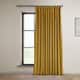 Exclusive Fabrics Signature Plush Velvet Hotel Blackout Curtain (1 Panel) - Sophomore Gold - 100 X 108