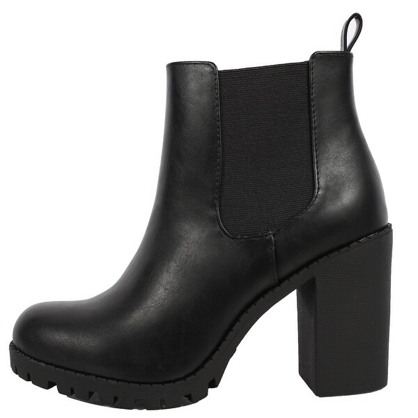 block ankle boots