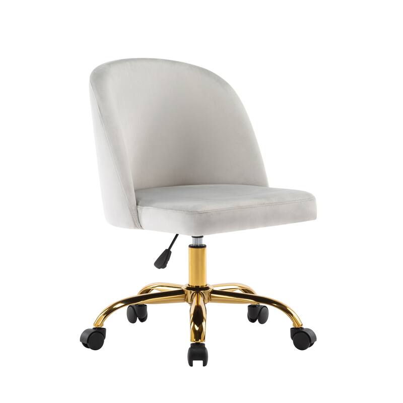 Porthos Home Louie Armless Velvet Desk Chairs