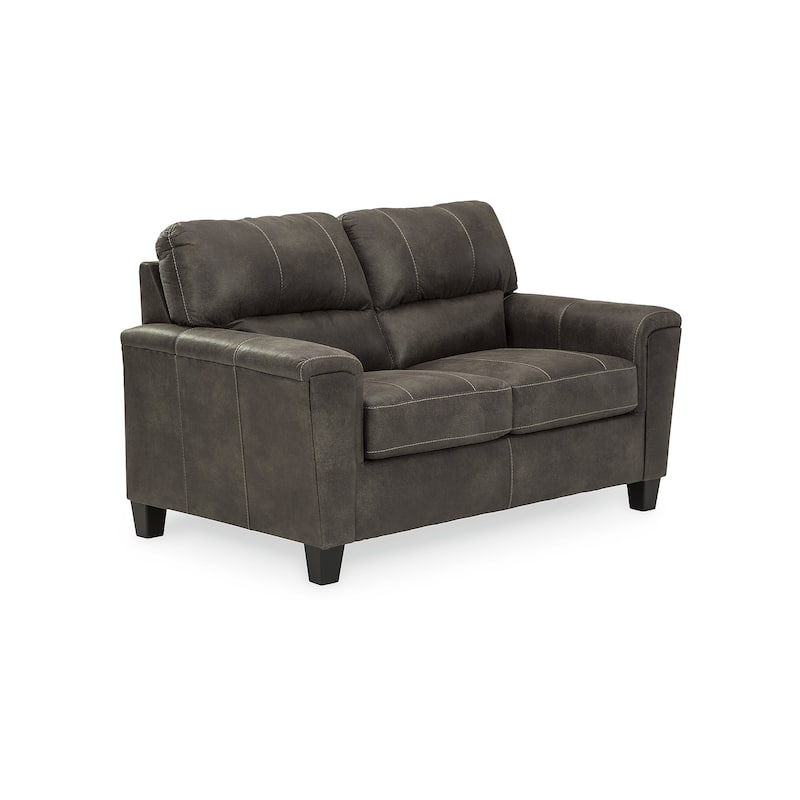Signature Design by Ashley Navi Gray 2-Piece Upholstery Package - 89"W x 38"D x 39"H