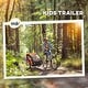 preview thumbnail 4 of 6, Two-Seater Kids Bike Trailer with Steel Frame, 5-Point Harness, and Smooth Ride Design