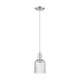preview thumbnail 23 of 82, Innovations Lighting Downtown Urban - Bridal Veil - 1 Light 5" Cord Hung Mini Pendant Seedy/Brushed Satin Nickel