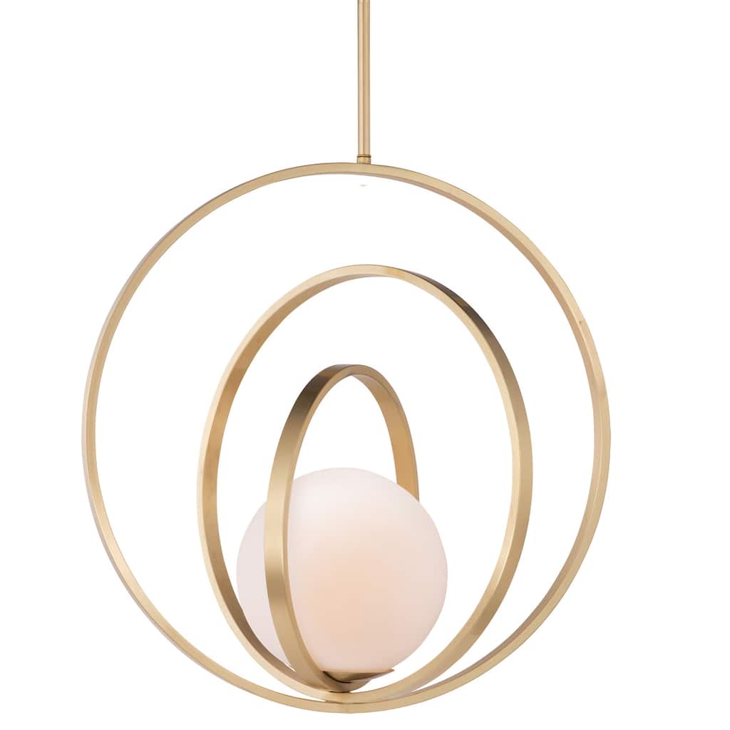 Maxim Coronet Single Light 21" Adjustable Ring Pendant