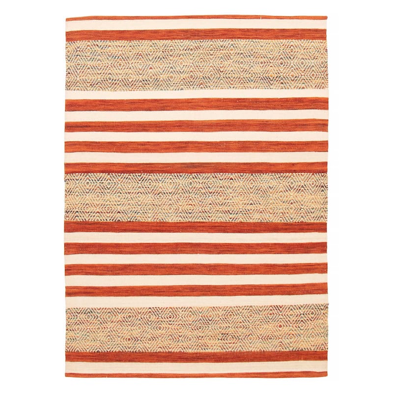 Ankara Copper Kilim 5'2" x 7'1" - 5'2 x 7'1 - Dark Copper - 5'2 x 7'1