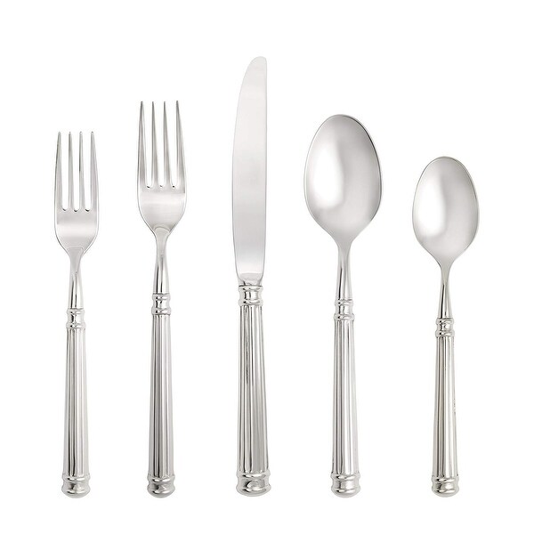 Fortessa Piece Nyssa 18/10 Stainless Steel Hollow Handle Flatware 20 Piece Place Setting, Service for 4. Opens flyout.