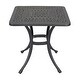 preview thumbnail 8 of 19, Flagstaff Cast Aluminum Outdoor Square End Table - 8' x 10'