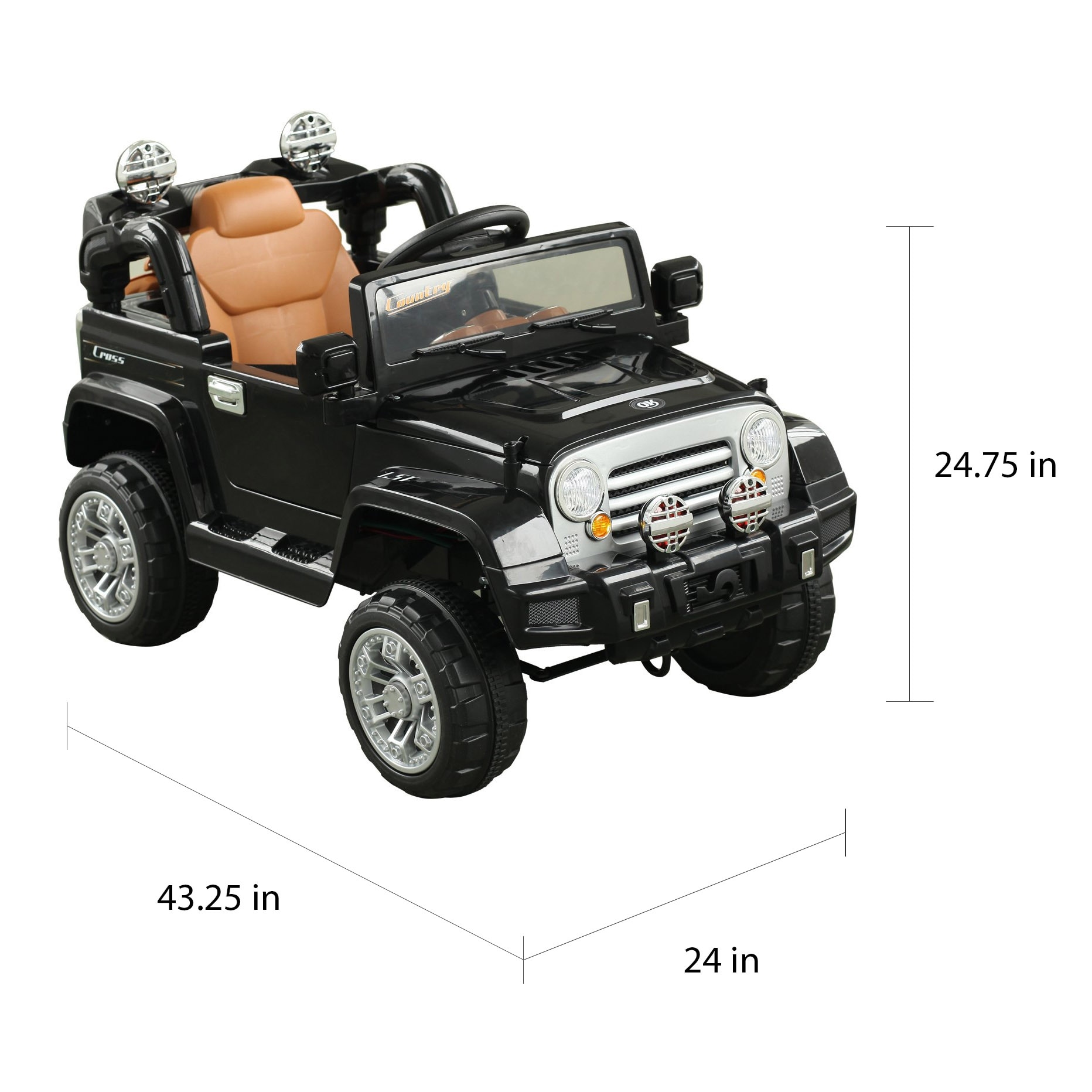 black jeep ride on toy