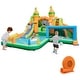 preview thumbnail 1 of 8, Gymax Kids Inflatable Water Slide Park w/680W Blower Basketball Rim Kids