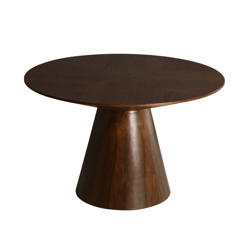 Round 47" Dining Table with Ash Wood Veneer Top Fynix Collection