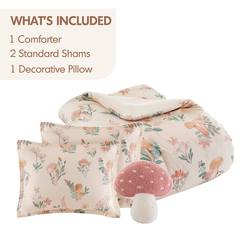 Intelligent Design Brynn Mushroom Garden Comforter Set
