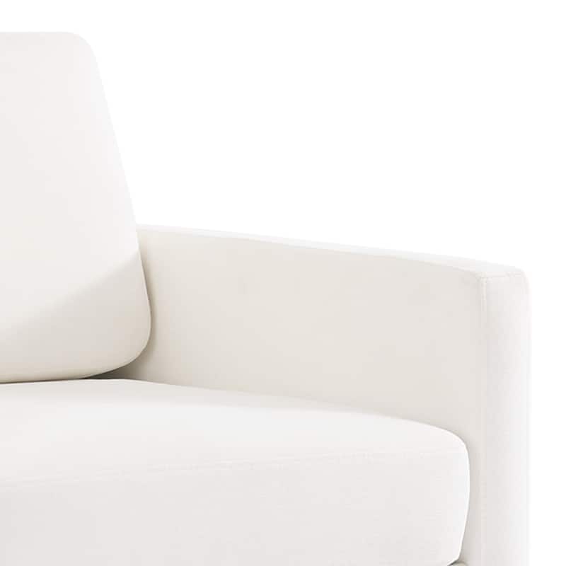 uixe Modern Upholstered Swivel Accent Chair with Pocket Spring Seat