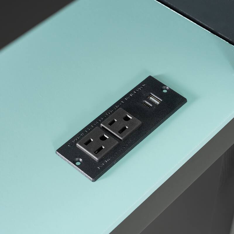 All-in-One Loft Bed Full Size Bedframe with Wardrobe, Shelves, Blackout Curtains, Pegboard, Charging Station and RGB Light Strip