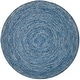 preview thumbnail 19 of 65, SAFAVIEH Handmade Ikat Jaycie Wool Rug 4' Round - Dark Blue/Multi - Round