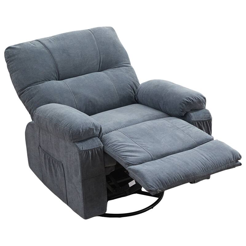 Recliner chair,360 degree rotating swing single sofa chair, equipped with soft cushion and backrest, comfortable armchair