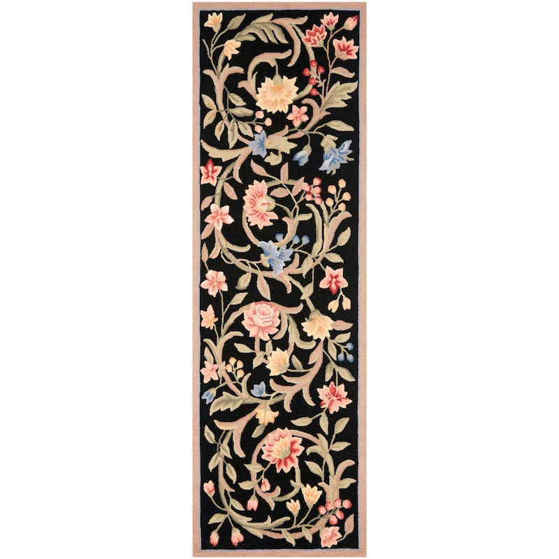 SAFAVIEH Handmade Chelsea Jacomine French Country Floral Scroll Wool