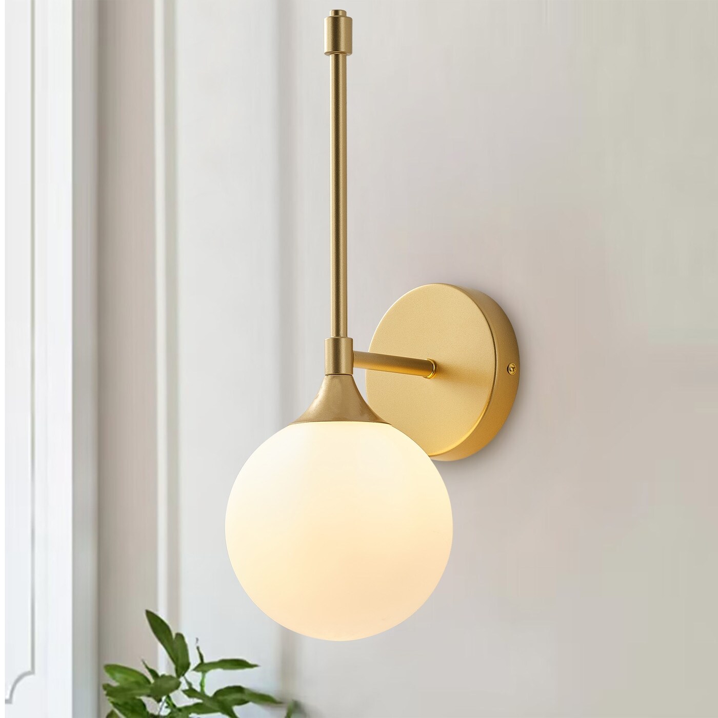 Letitia Gold Hammered Metal Fan Wall Sconce