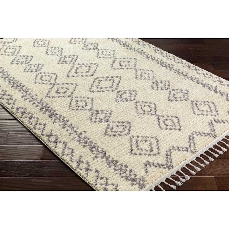 Livabliss Casual Casablanca Shag Tribal Area Rug