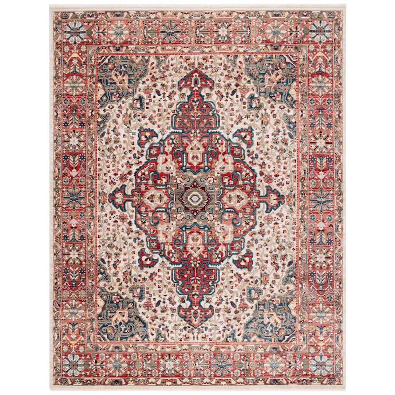 SAFAVIEH Kashan Marybeth Oriental Rug with Fringe