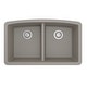 preview thumbnail 29 of 58, Karran Undermount Quartz 32 in. 50/50 Double Bowl Kitchen Sink Kit