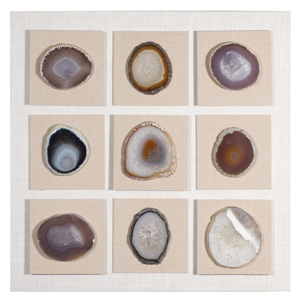 HUJI Assorted Agate Slice Wall Decor