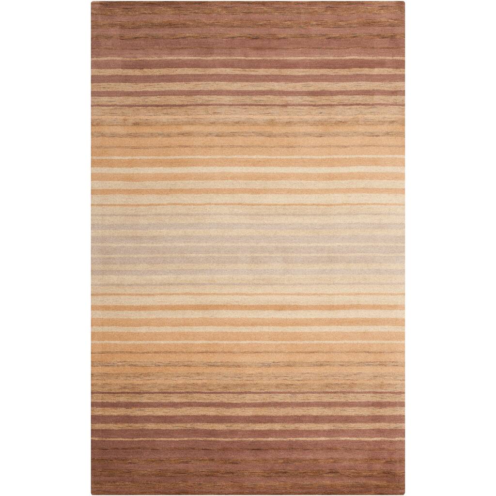 'Cuba' Hand-loomed Striped Wool Rug