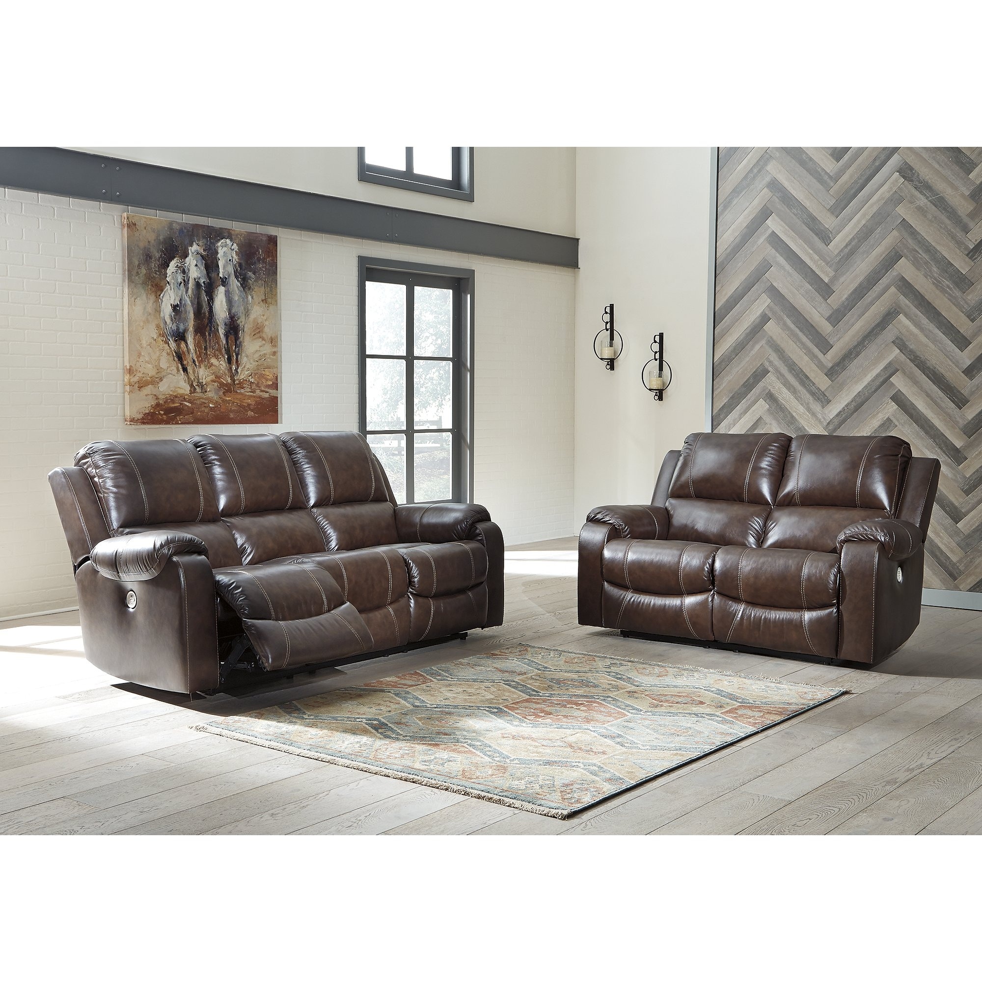 Rackingburg mahogany reclining sofa store