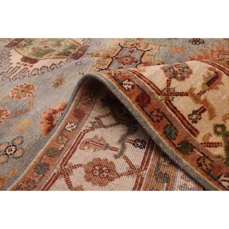 ECARPETGALLERY Hand-knotted Jules Sultane Light Denim Blue Wool Rug - 5'10 x 8'9