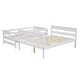 preview thumbnail 10 of 20, Wood Twin over Queen Bunk Bed with Ladder