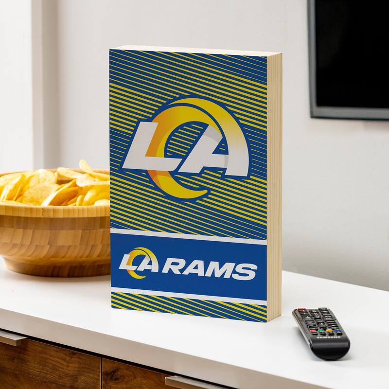 Los Angeles Rams Wooden Tabletop Mantel Shelf Sign - 8" x 12"