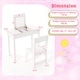 preview thumbnail 5 of 18, Gymax Kids Vanity Table & Chair Set 2-in-1 Princess Makeup Dressing