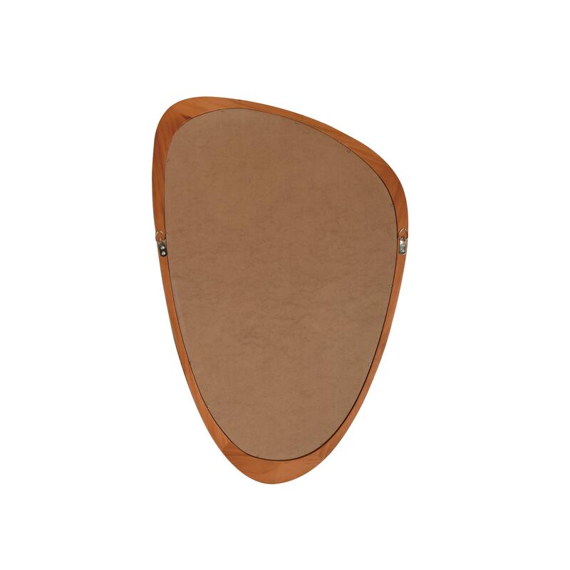 Irregular Solid Wood Frame Decorative Mirror