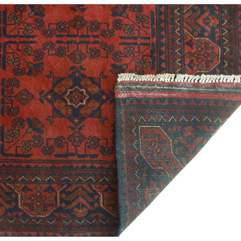 Khal Mohammadi Sawyers Red/Navy Rug - 5'0" x 6'5"