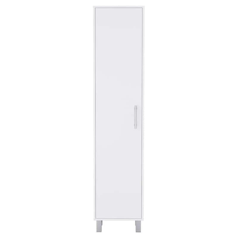 Laska 71" Tall 5-Shelves Storage Cabinet Broom Closet - N/A
