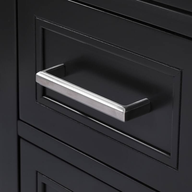 Bathroom Vanity with Sink, Freestanding Vanities Cabinet, Bathroom Cabinet with Soft-Close Doors, Adjustable Shelf & 3 Drawers